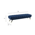 thumbnail image 6 of Modway Adept Performance Velvet Bench in Midnight Blue, 6 of 6