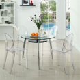 thumbnail image 3 of Modway Casper Chaise de Salle à Manger Moderne en Plastique 19 Pouces Finition Claire, 3 of 6