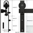 QXDRAGON BiFolding Sliding Barn Door Hardware Track Kit, Slide