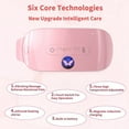 thumbnail image 4 of JARENGO Belly Heating Pad for Women Portable Cordless Heating Pad with 3 Heat Levels and 3 Massage Modes Fast Heating Pad for Women and Girls, Pink, 4 of 6