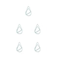 thumbnail image 2 of Bearachild 30 piezas de clip de papel de metal portátil en forma de gota de agua plateado estilo simple decorativo oficina escuela libro Type2 NO2, 2 of 6