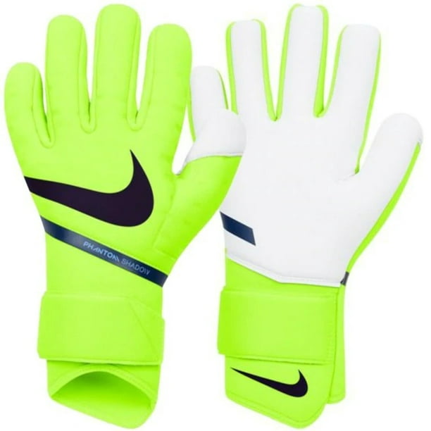 Nike GK Phantom Shadow Goalie Gloves - Lime Green / Black / Blue ...