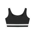 thumbnail image 5 of Hansber Kids Girls Sleeveless Dance Crop Top Sports Bra Athletic Ballet Gymnastics T-Shirt Activewear Black 14, 5 of 6