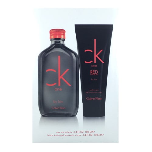 Calvin Klein - CK ONE RED EDITION MEN 2 PIECE GIFT SET - 3.4 OZ EAU DE ...
