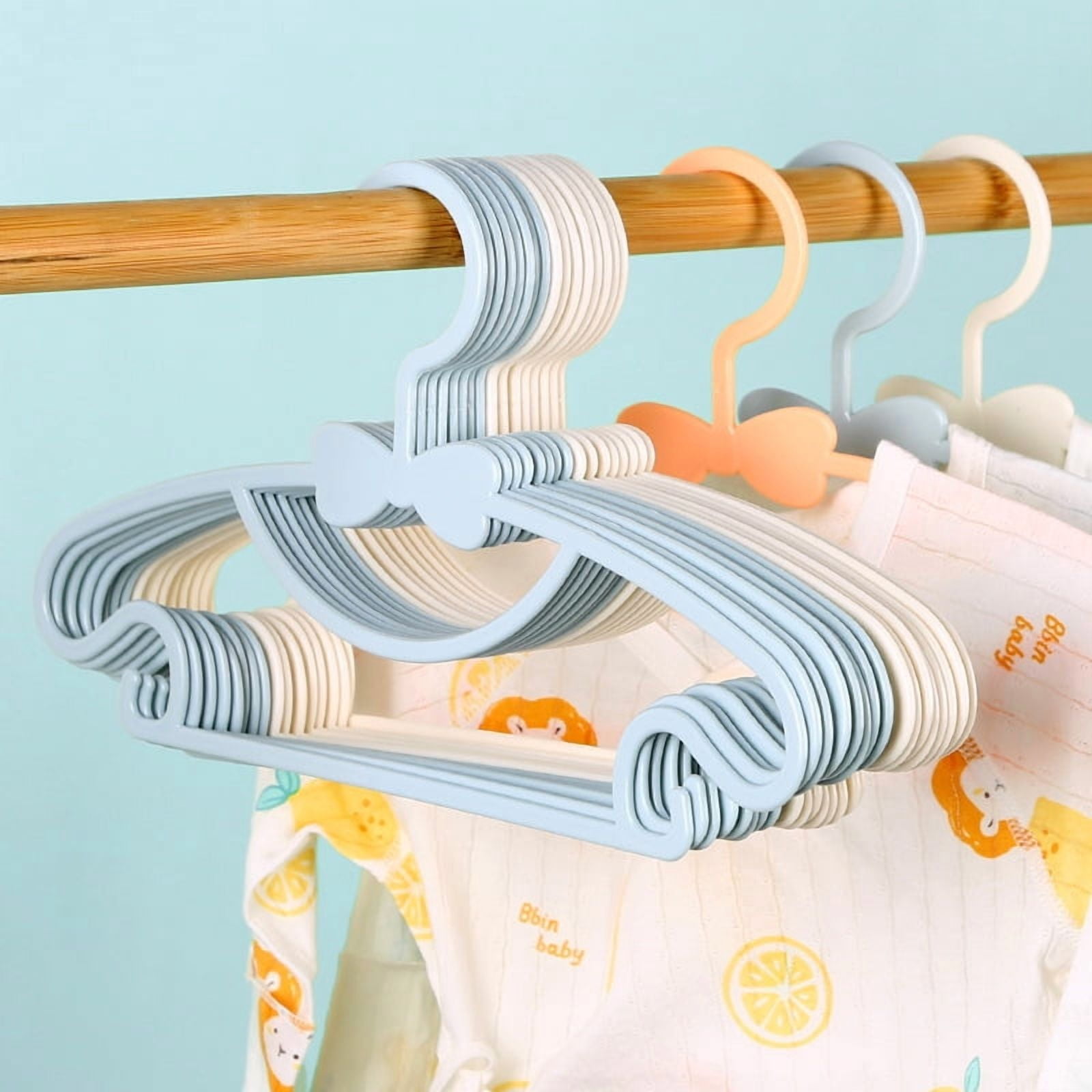 5-50Pcs Baby Hangers Plastic Kids Clothes Storage Hanger Rack for Nursery Children Hangers Toddler Infant Portable Coats Home