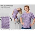 thumbnail image 5 of oneOone Velours Pastel Violet Tissu Robe Tissu Tissu Imprimé par la Cour 58 Pouces de Large, 5 of 5