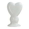 thumbnail image 1 of Jarrón de cerámica moderno con forma de corazón, adorno decorativo, jarrones, centros de mesa Blanco, 1 of 8