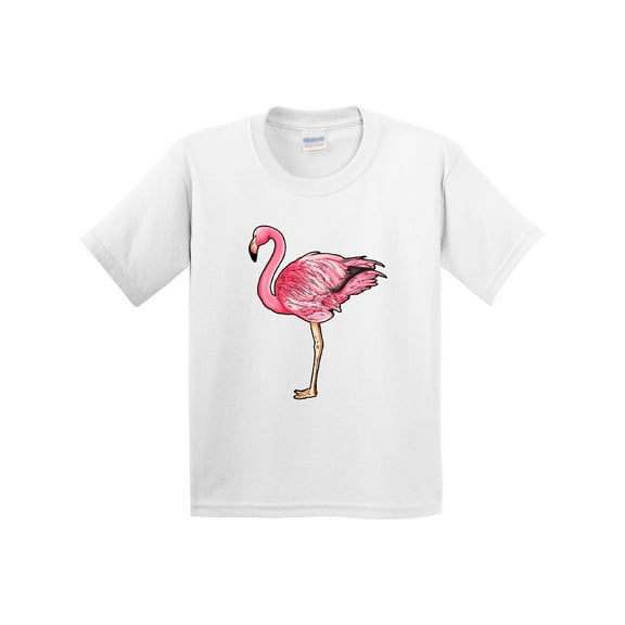 Inktastic Pink Flamingo Youth T-Shirt