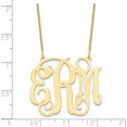 thumbnail image 3 of 10K Yellow Gold 10Ky Polished Monogram Necklace Made In United States 10xna535y, 3 of 5