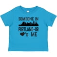 thumbnail image 3 of Inktastic Portland Oregon Someone Loves Me Skyline Boys or Girls Baby T-Shirt, 3 of 5