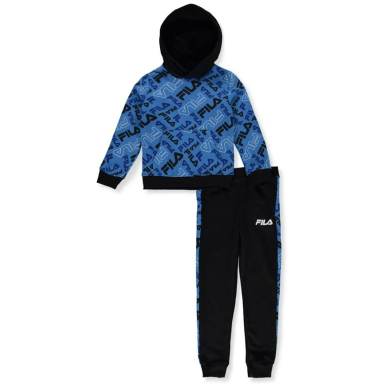 Fila Boys 2 Piece Joggers Set Outfit black 4t Toddler Walmart