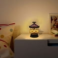 thumbnail image 6 of XINGXIANG Ghost Carousel Light, Halloween Desk Lamp Stained Glass Circus Tent Night Light, Halloween Light Up Ghost Night Light Decorations Indoor, with Ghosts Bats Skeletons Vintage Carved Base, 6 of 6