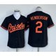 thumbnail image 1 of Nueva Camiseta De Béisbol Cardigan Orioles Baseball #2 Henderson Summer Sportswear Black-Xl(48), 1 of 2