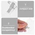 thumbnail image 3 of IFANLANDOR 50Ud Tarjetas Transparente Con Clip Universal Ideal Para Oficinas Y Entornos Académicos, 3 of 6