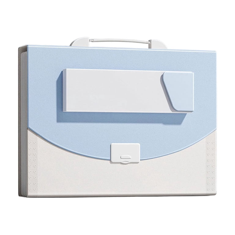 Multi Pocket Accordion File Folder with Built In Pencil Case Portable ...