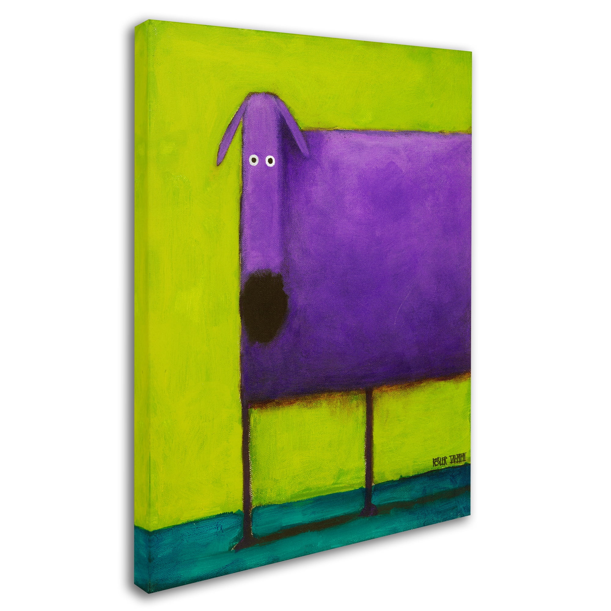 Trademark Fine Art 'Purple Dog I' Canvas Art by Daniel Patrick Kessler