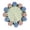 Blue, variant on DIY Kit Handmade Rose Crochet Placemat&Woven Floral Coaster Craft Set for Table Decor, Home Decoration and Gift Making