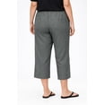 thumbnail image 2 of Ellos Women's Linen Blend Drawstring Capris Pants, 2 of 4