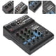 thumbnail image 4 of Mezclador de Audio de 4 Canales Mezclador de DJ, Mini Consola Mezcladora de Sonido USB Con Tarjeta de Sonido, Mini Placa de Sonido Portátil Con Alimentación Fantasma de 48 V PARA, 4 of 7