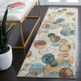 thumbnail image 3 of SAFAVIEH Phoenix Leighton Abstract Area Rug, Ivory/Rust, 8' x 10', 3 of 9