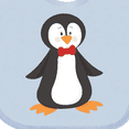 thumbnail image 4 of Inktastic Cute Penguin, Little Penguin, Penguin with Bow Tie Boys or Girls Baby Bib, 4 of 4