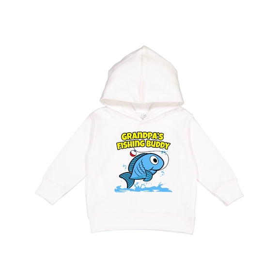 Inktastic Grandpa's Fishing Buddy (blue) Toddler Hoodie