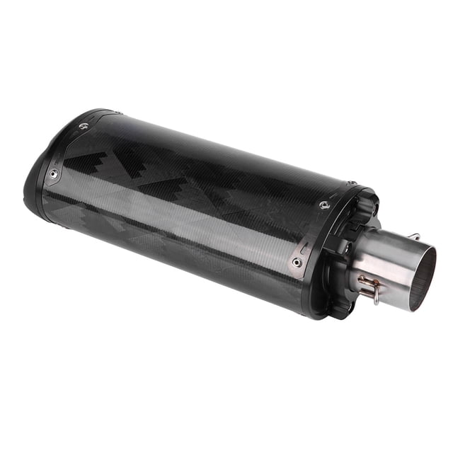 Tubo de escape silenciador de escape de fibra de carbono para motocicleta, para EE. UU., dos hermanos, HONDA, YAMAHA, SUZUKI(#1)