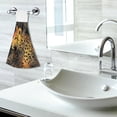 thumbnail image 7 of Coolnut Beautiful Leopard Hand Towels Set of 2 Soft Absorbent Kitchen Hanging Towels Dish Cloths Bathroom Hand Towels with Loop & Hook for Kitchen Bathroom Wash cloth, 7 of 7