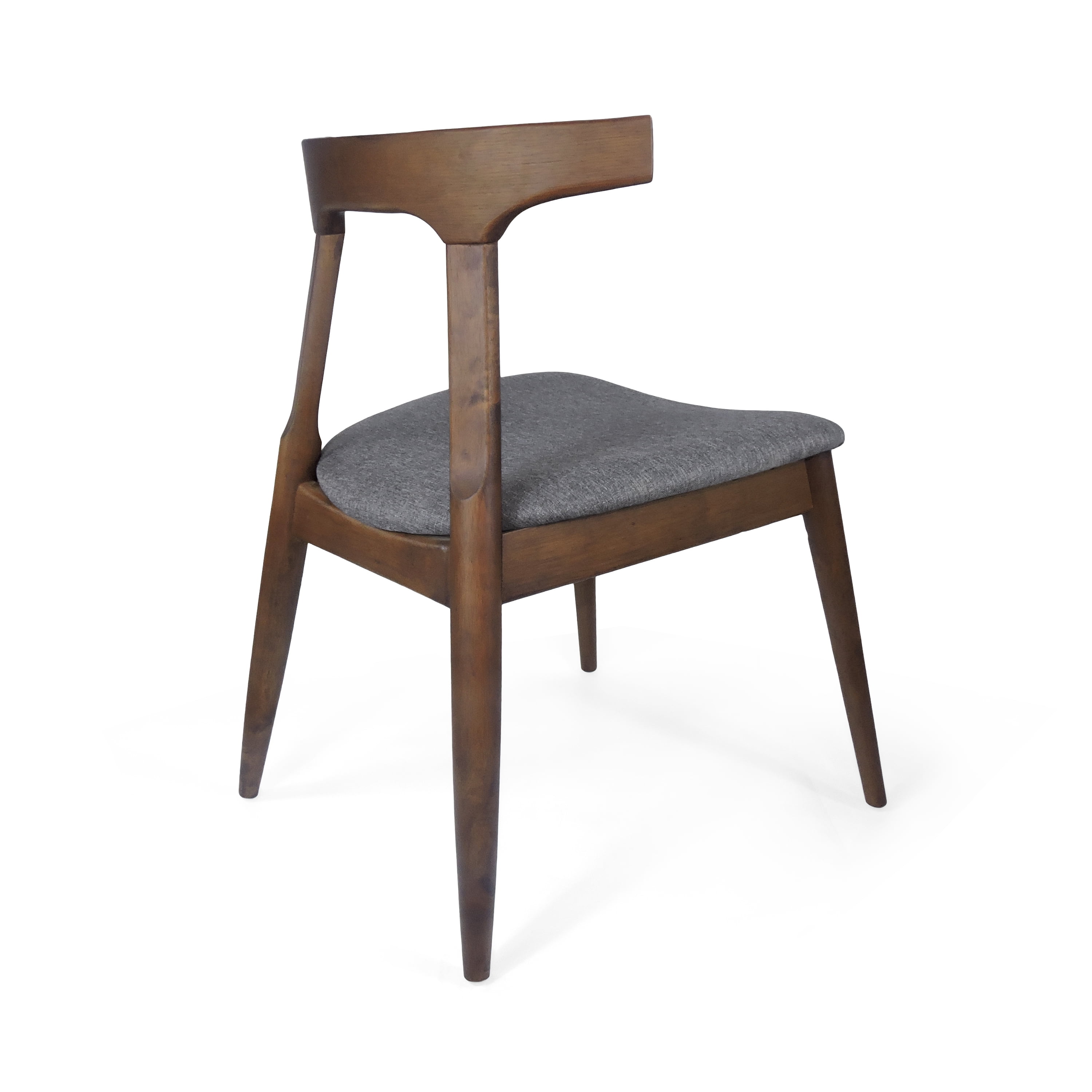 EUROCO Solid Wood Dining Chairs Set of 2, Modern Minimalist Accent Chair Armless,Side Chair for Kitchen Living Room