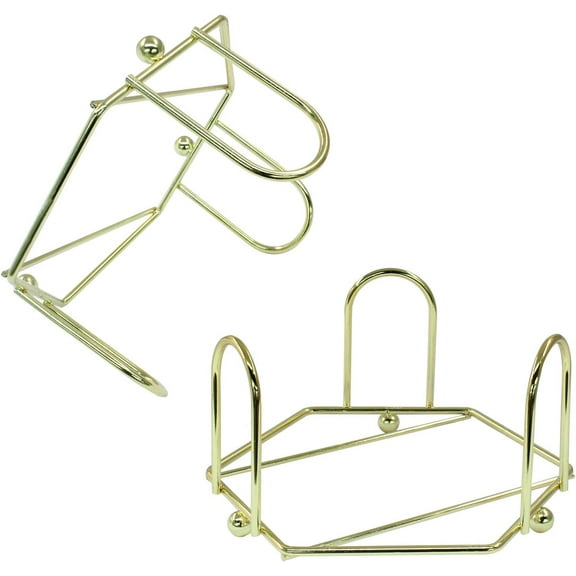 4 Pack Metal Coaster Holder, 4 Inch Golden Iron Coaster Stand for Square or Round Coaste Set
