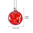 thumbnail image 6 of Hand Blown Glass Ornaments 1PC Christmas Tree Decor Balls Artisanal Holiday Hanging Decor For Festive Home Window Garden Patio Display, 6 of 8