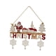 thumbnail image 3 of Letrero colgante de madera navideño, Navidad, rústico, decorativo, Papá Noel, para puerta de entrada, decoración de pared de madera para fiestas, 3 of 9