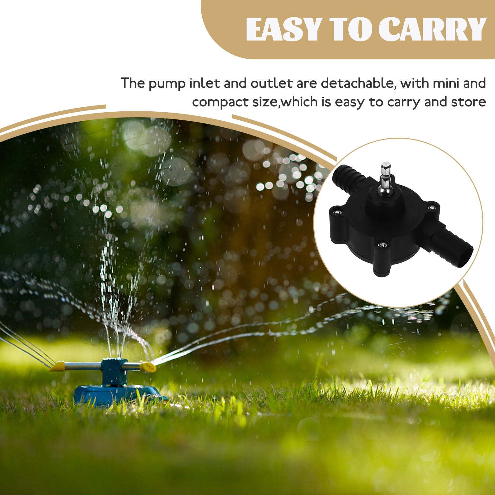 HONITANO Inline Water Pump 1Pc Pump for Home and Garden Use