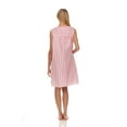 thumbnail image 4 of Lati Fashion Women Zipper Front Duster Sleeveless Female Nightgowns & Sleepshirts Pink Size Large, 4 of 4