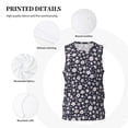 thumbnail image 3 of Xecao Daisies Flowers print basketball shirt for both men and women, a unisex basketball jersey perfect for theme parties-Medium, 3 of 6