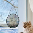 thumbnail image 5 of Custom Pet Portrait Stained Glass Suncatcher, Pet Memorial Gift Custom Pet Portrait from Photo, Dog Cat Portrait Lightcatcher Window Hanging, Stained Glass Ornament 2025, Holiday, 5 of 6