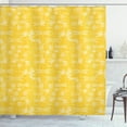 thumbnail image 1 of Ambesonne Yellow and White Shower Curtain, Insect Outline, 69"Wx70"L, Yellow and White, 1 of 3