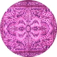 thumbnail image 1 of Ahgly Company Indoor Round Persian Pink Traditional Area Rugs, 7' Round, 1 of 4