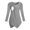 Gray, variant on Women Maternity Tops Long Sleeve Solid Color Round Neck Pregnancy Asymmetric Nursing Top
