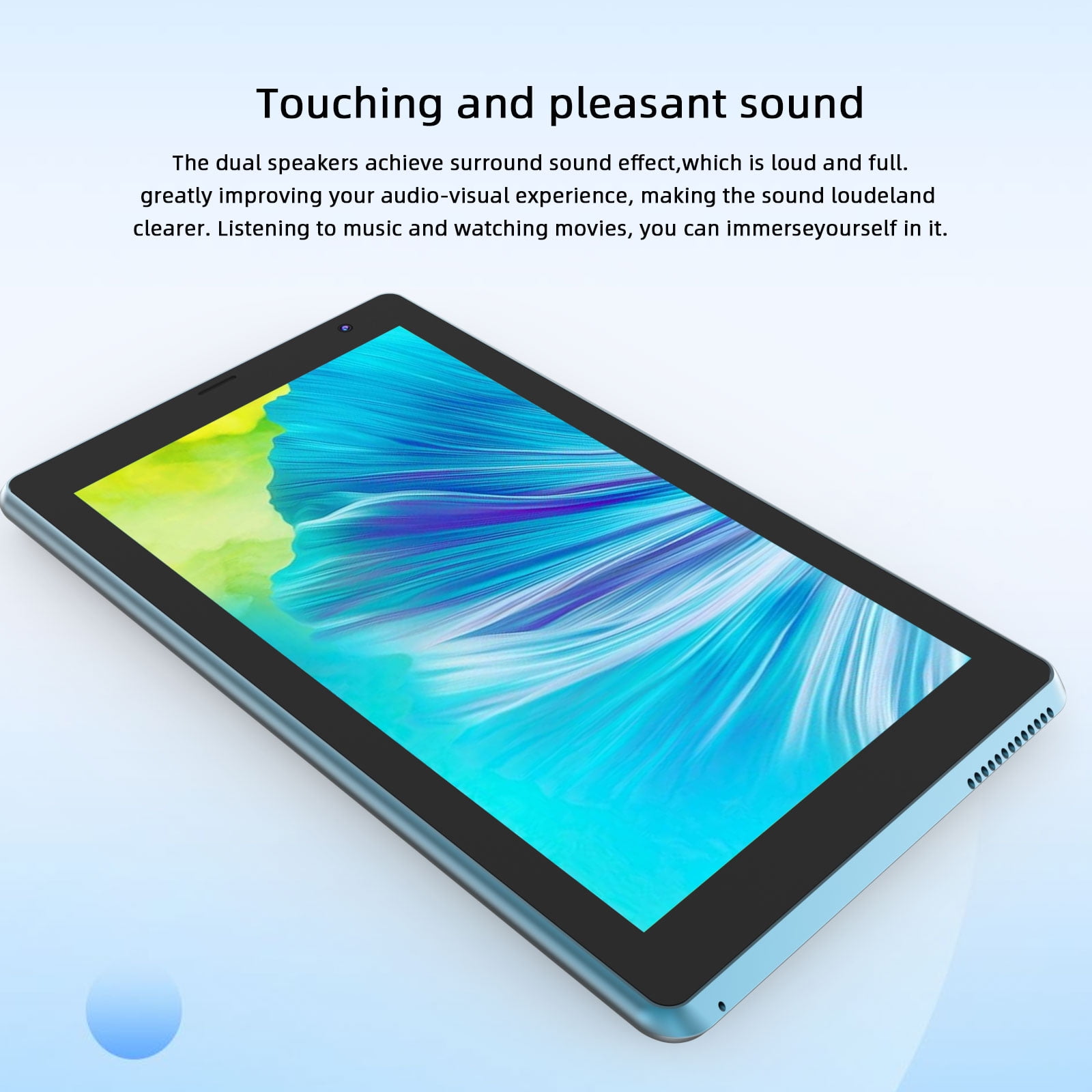 7 inch Tablet Android 15 Tablets, 8GB RAM 32GB ROM 1TB Expandable, Quad-Core Processor Tablet PC, WiFi6, 3000mAh Battery, Bluetooth, 1024 x 600 IPS Touch Screen, 5MP Dual Camera, GMS Certified, Navy