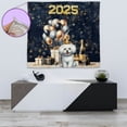 thumbnail image 4 of Happy New Year Bichon Frise Welcome 2025 Balloon Firework Party Tapestry Bichons Dog Lovers Gifts Idea Wall Hanging Backdrop Home Decor - 01014, 4 of 5