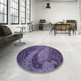 thumbnail image 3 of Ahgly Company Indoor Rectangle Patterned Plum Purple Area Rugs, 8' x 12', 3 of 6