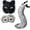 Dark Gray, variant on FASHOFT Bear Cosplay Halloween Set Face Paws Gloves Tail Furry Animal Role Play Masquerade Party Fancy Dress Up Outfit Halloween One Size