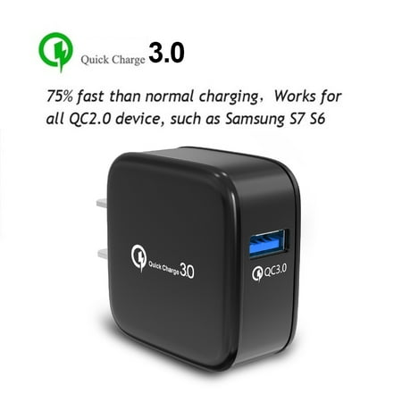 Virwir 3A Fast Quick Charge QC3.0 USB Wall Charger Adapter For iPhone Samsung Huawei