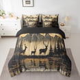 thumbnail image 2 of Homewish Jungle Wildlife 7-Piece Twin Bedding Sets,Natural Landscape Mountain Pine Bedding Comforter Set,Rustic Western Cowboy Sheet Sets For Teens,Super Cozy Room Decor Reversible, 2 of 8