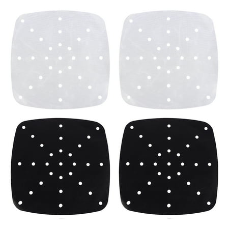 

4pcs Air Fryer Mats Steamer Airfryer Liners Heat Resistance Cloth Baking Mats Steamer Patches