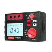 YERTAI Digital Earth Tester, 2000 Insulation Resistance Detector Ground Resistance Meter, AC Voltage Measurement to 600V