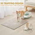 thumbnail image 2 of Chenille Cat Litter Mat for Litter Box, 19.7"x 31.5" Soft Ultra Absorbent Mat, Waterproof & Non-Slip, Easy to Clean Litter Trapping Mat for Indoor Cats, 2 of 7