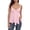 Pink, variant on Elegant Ruffle Strap Camisole Basic Solid Color Layering Tank Top for Casual Wear Running Women Womens Running Must Haves for Women Fitted Top Bodysuit Cropped Top Compression 2x Lace Top
