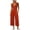 *Brown, variant on VBVC Women's Cotton Linen Jumpsuit with Pockets , V-Neck Button Down Wide Leg Romper For Women , Ladies' Summer Casual Cropped Overalls, S-2XL